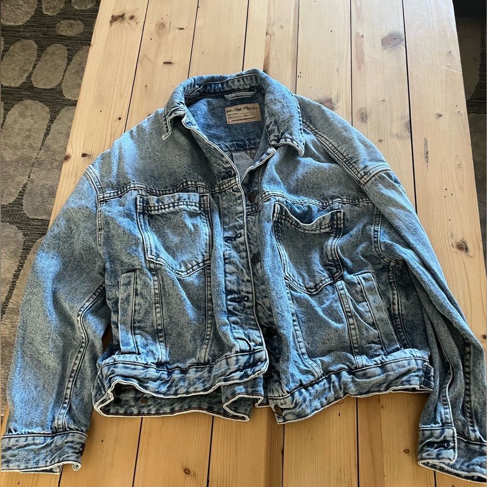 Free People Light Blue Denim Jacket